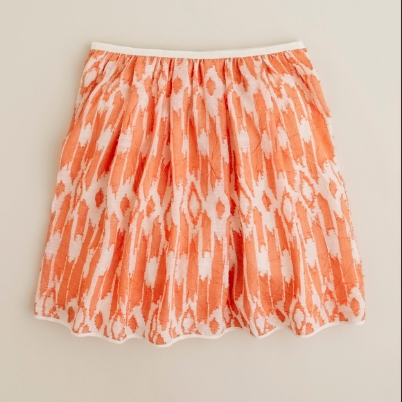 J. Crew Dresses & Skirts - NWOT J.Crew orange detailed skirt women's size 4 (K20)